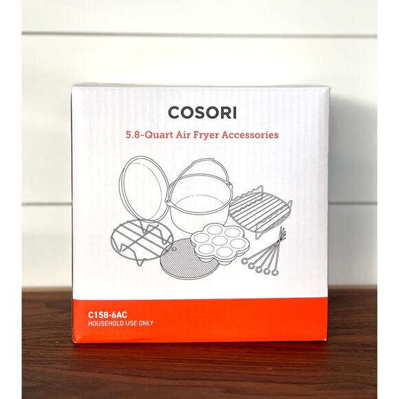 NEW Cosori 5.8 Qt Air Fryer Accessories C158-6AC - 6 Pieces - Picture 1 of 4